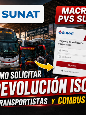 Cómo solicitar la devolución de combustible SUNAT 2
