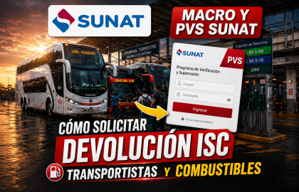 Cómo solicitar la devolución de combustible SUNAT 2